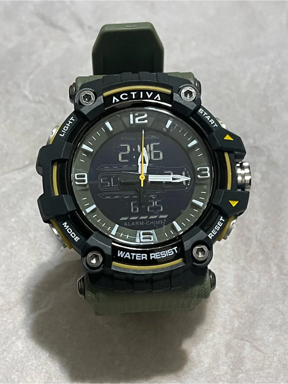 Activa Ardus X Invicta Digital Men's Watch - 58mm. Army Green (ACW8089-002) new